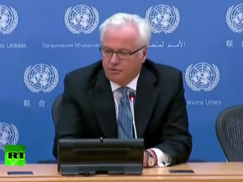 Чуркин рассказал в ООН, что за время АТО в Украине погибли 100 тыс. мирных граждан, а Верховная рада распущена