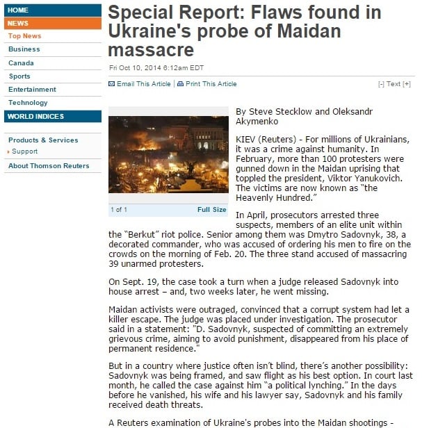 Скриншот сайта ca.reuters.com