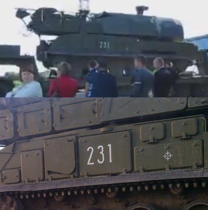 Top, Buk 231 in the June convoy. Bottom, Buk 231 in Vasily Ilyin’s June 25th photograph.