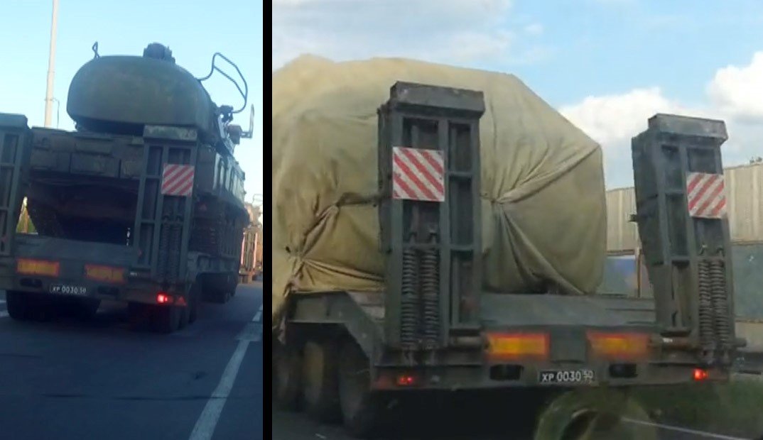 Left, screenshot from Stary Oskol, June 23rd. Right, screenshot from Fedoseyevka, July 19th. Both number plates are XP 0030 50.