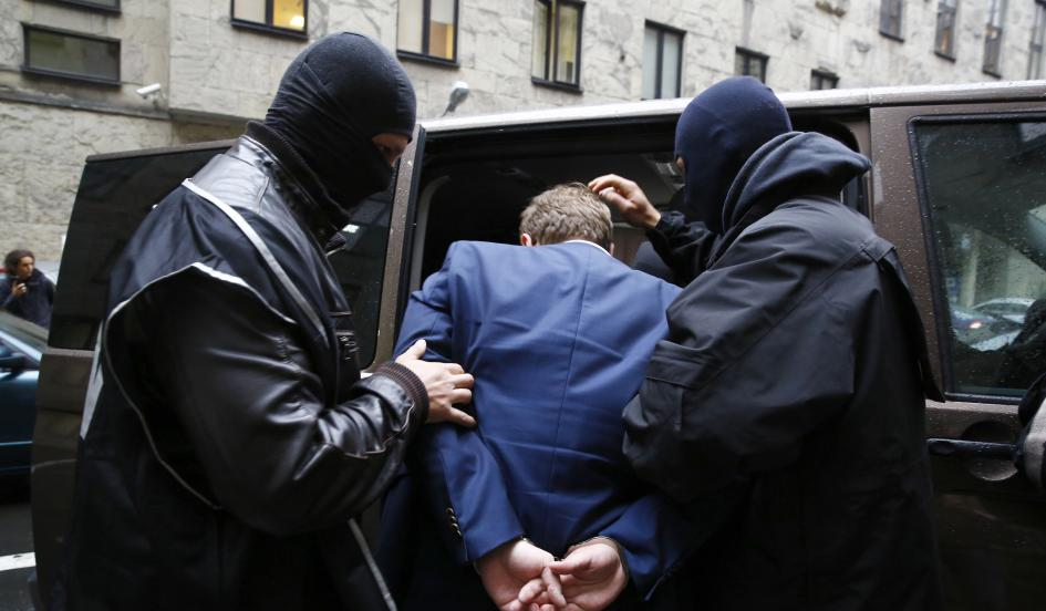 Caught Red Handed: Two men were arrested by polish authorities on suspicion of spying for the Russian government in October.  Kacper Pempel/Reuters 