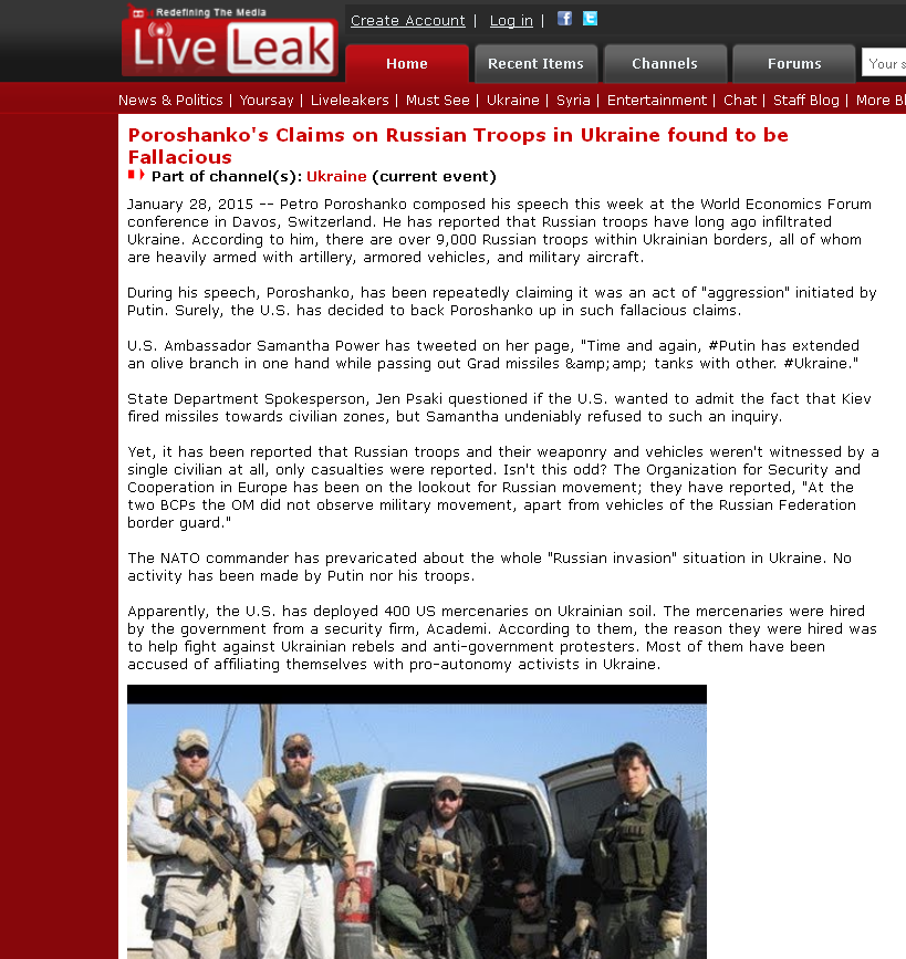 LiveLeak website screenshot