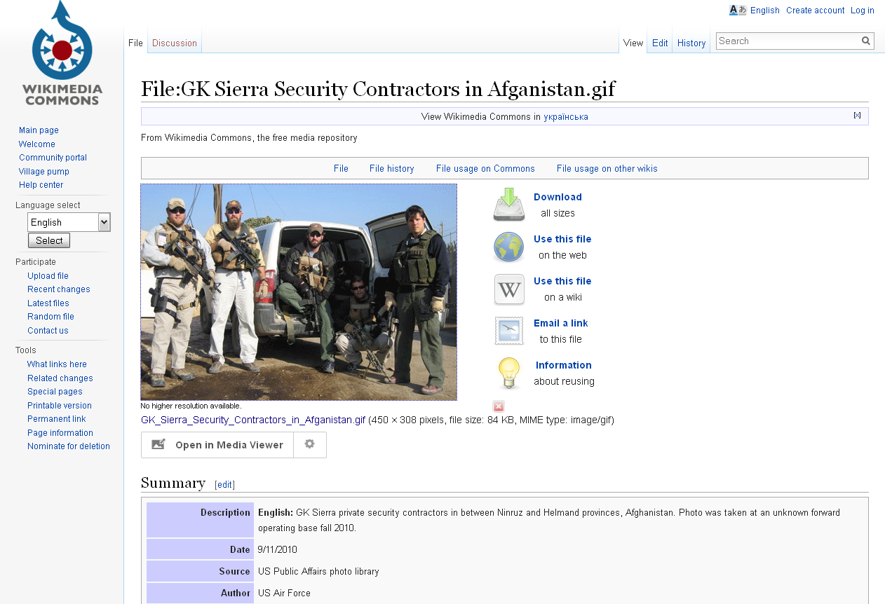 wikimedia.org website screenshot