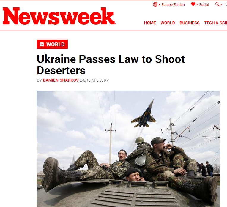 Скриншот сайта newsweek.com