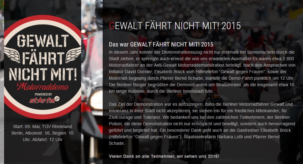 Скриншот сайта gewaltfaehrtnichtmit.de