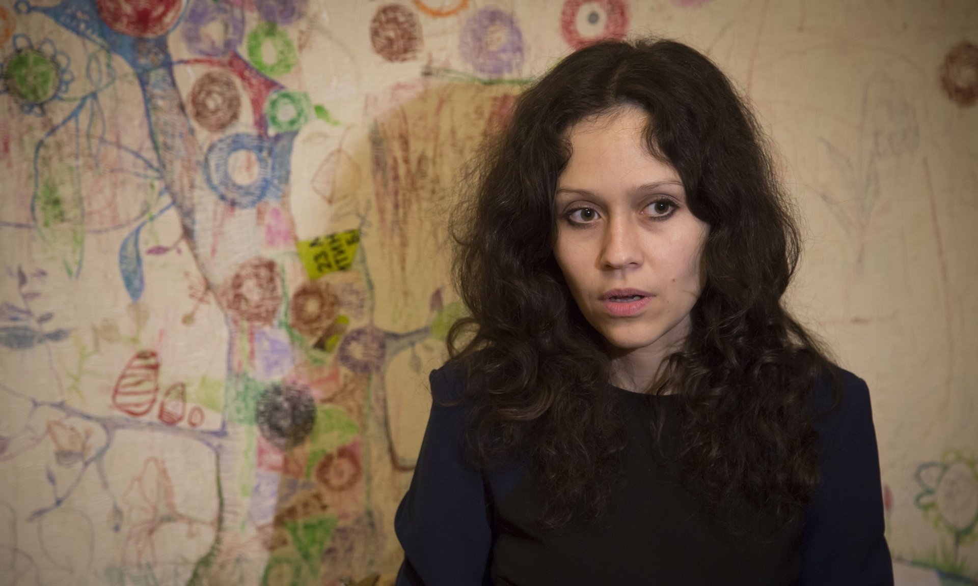 Lyudmila Savchuk, who worked at the trolling factory for two months. Photograph: Dmitry Lovetsky/AP