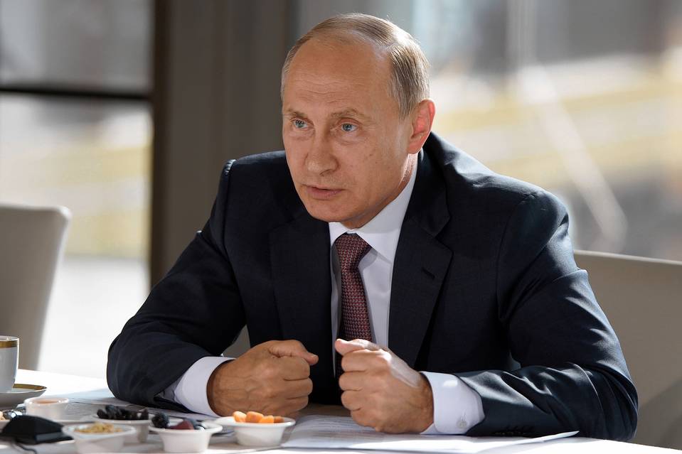 Russian President Vladimir Putin visiting Yalta in Russia-annexed Crimea, Aug. 17. Photo: Nikolsky Alexei/Zuma Press