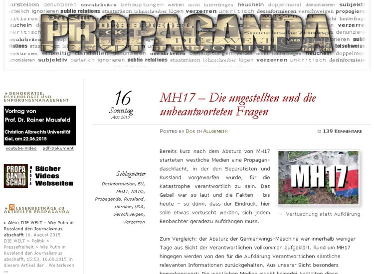 Screenshot Propagandaschau