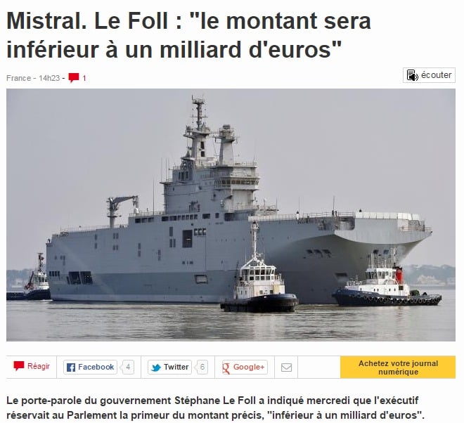 Screenshot de pe site-ul ouest-france.fr