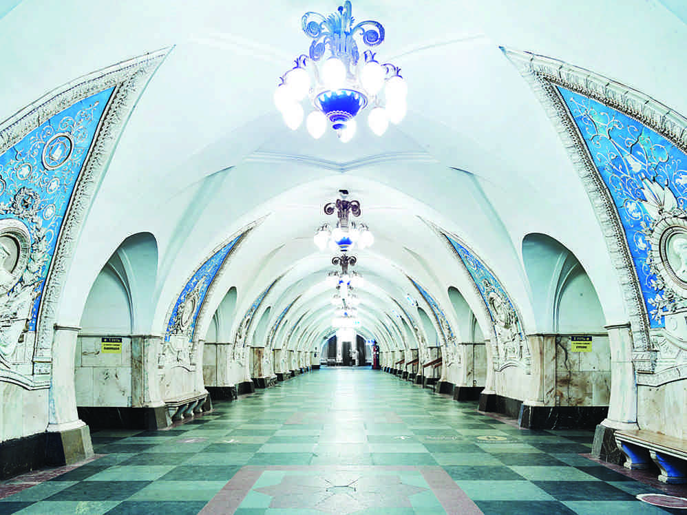 One of David Burdeny’s photos of the Moscow metro (all images courtesy the Jennifer Kostuik Gallery and the artist)