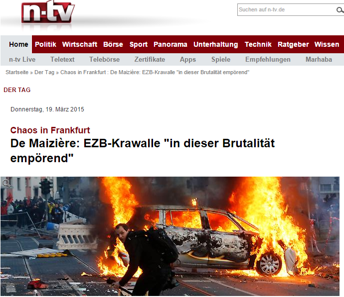 Website screenshot n-tv.de