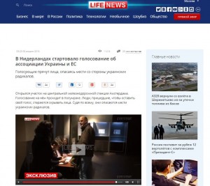 Website screenshot LifeNews