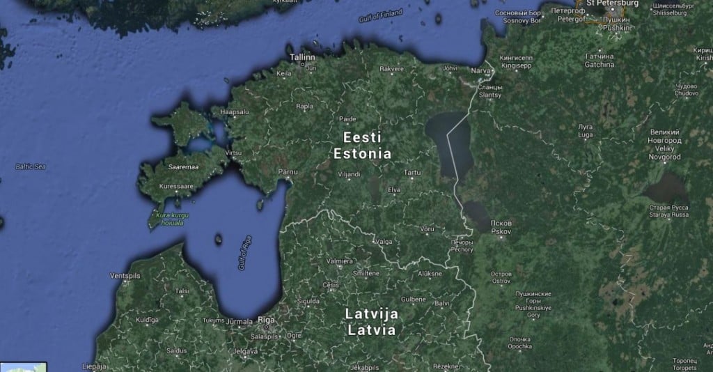 CHECKING BRIDGES: Russian diplomats have mapped, on foot, bridges along the East-Western highway corridor of Estonia, starting from the Russian border, according to secret NATO reports. Photo: Google maps