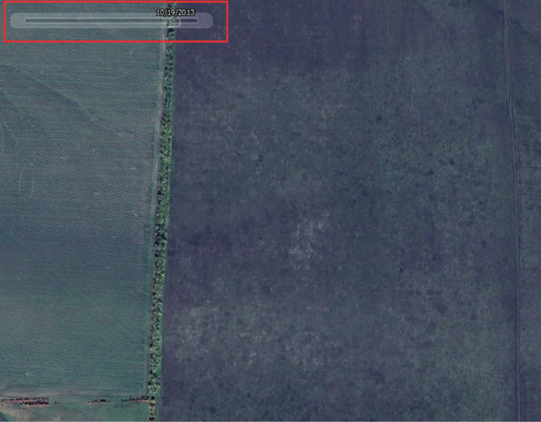 Captura de pantalla de Google Earth del 19 de octubre de 2013.