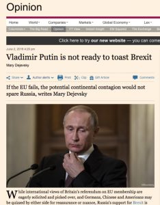 Screenshot Financial Times