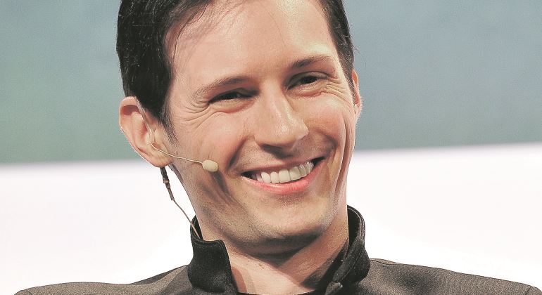 Pavel Durov, fundador de Telegram, durante una conferencia. Imagen de Getty