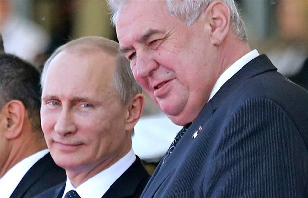 Los presidentes de Rusia y la República Checa. Foto: Profimedia.cz