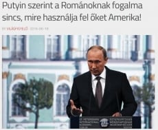 "According to Putin, Romanians have no idea how America ses them”