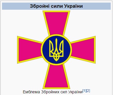 Скринщот на публикацията за Въоръжените сили на Украйна в Уикипедия