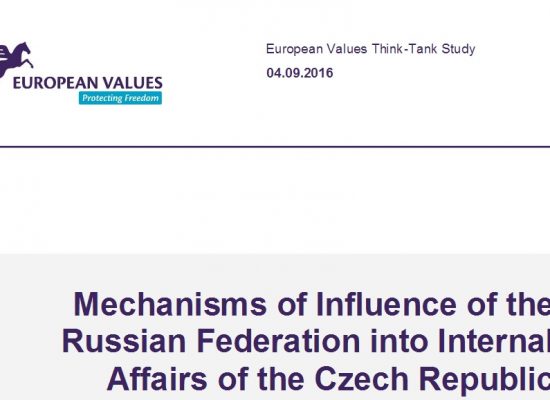 Mechanisms of Influence of the Russian Federation into Internal Affairs of the Czech Republic