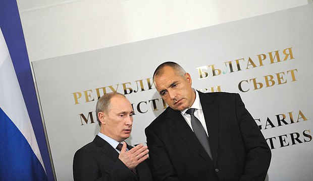 Премиер-министърът на РФ Владимир Путин и премиер-министърът на Република България Бойко Борисов, София, България 13 ноември 2010 г.