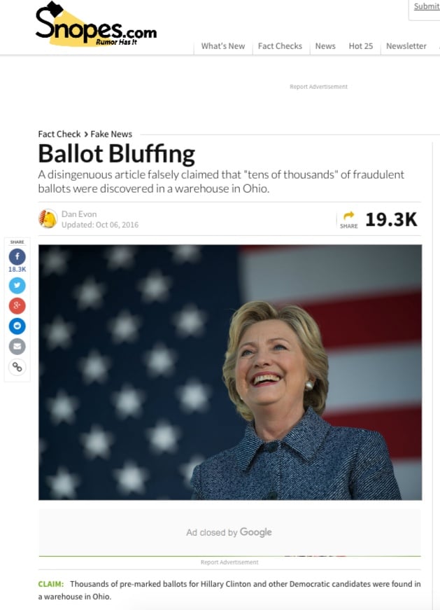 Фейк: В САЩ намерили запечатани урни с гласове за Клинтън