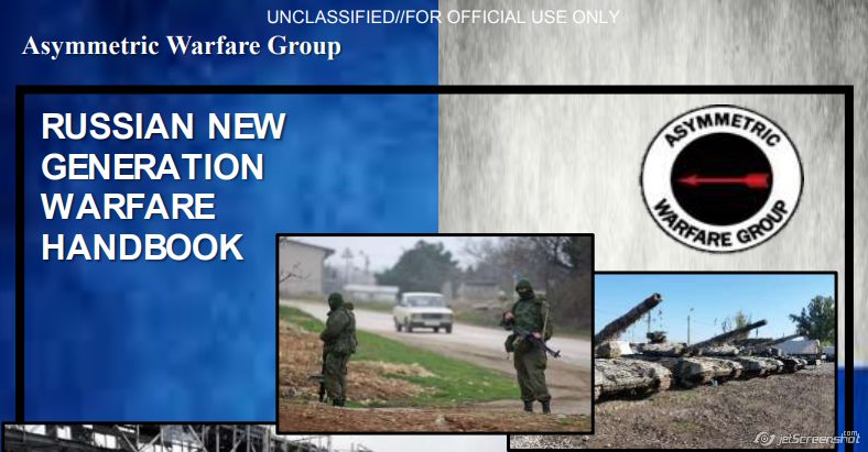 Rummet Reporter Pensioneret U//FOUO) Asymmetric Warfare Group Russian New Generation Warfare Handbook |  StopFake