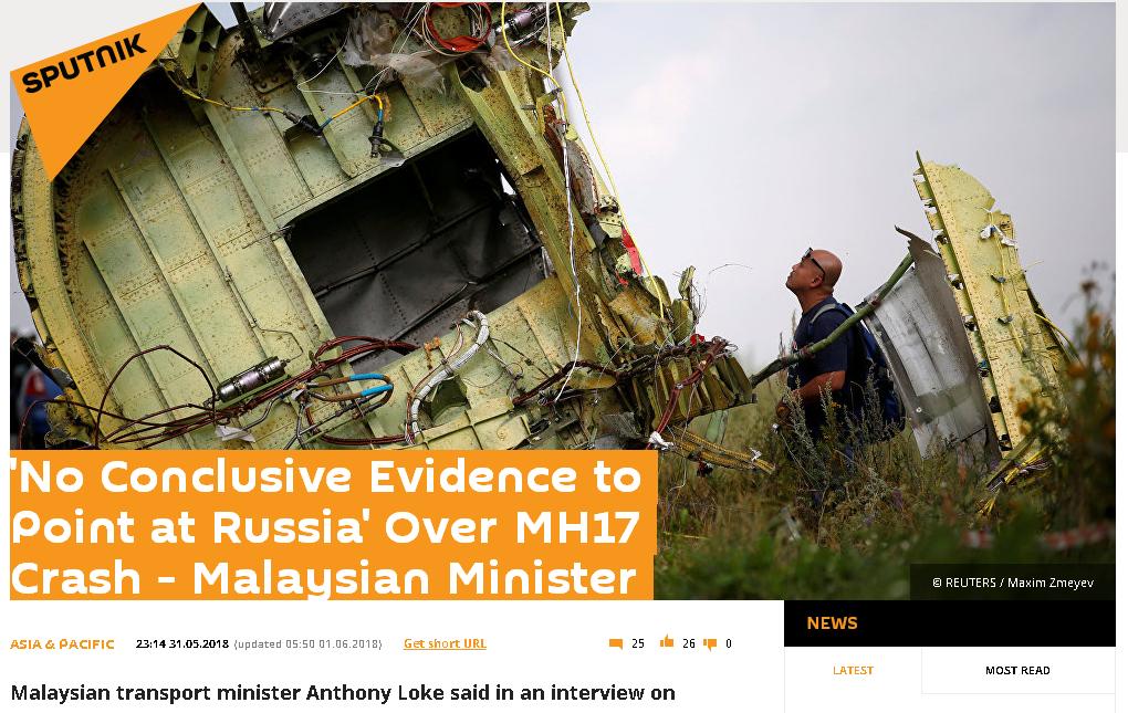 sputnik fake mh17