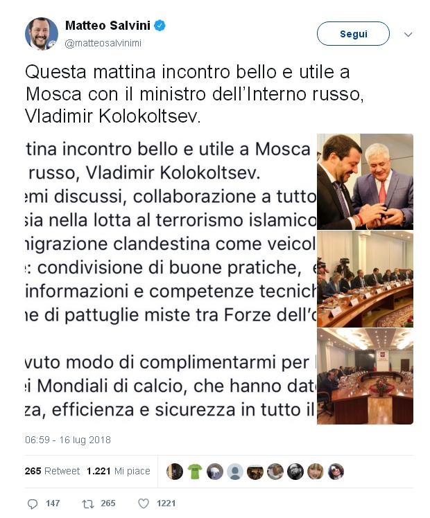 Savoini a Mosca