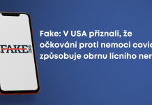 Fake: V USA přiznali, že očkování proti nemoci covid-19 způsobuje obrnu lícního nervu