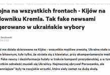 Paweł Bobołowicz dla Gazety.pl o tym, jak fake newsami ingerowano w ukraińskie wybory