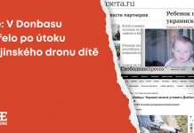 Fake: V Donbasu zemřelo po útoku ukrajinského dronu dítě