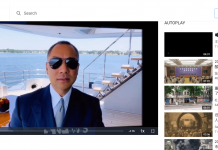 Guo Wengui i jego sieć dezinformacji wg raportu Graphika Guo Wengui. Zrzut ekranu ze strony GTV.org