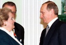 Путин озвучил фейковую цитату Олбрайт о «богатствах Сибири», якобы извлеченную из ее мозга аппаратом по чтению мыслей