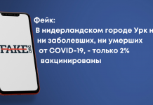 Фейк: В нидерландском городе Урк нет ни заболевших, ни умерших от COVID-19, — только 2% вакцинированы