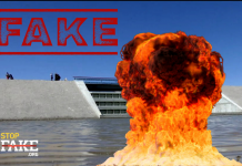 Fake: Dam Blocking Water to Crimea Blown Up