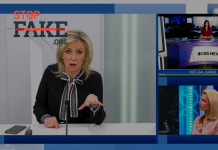 Russian Foreign Ministry Fake: Only English Signs at Kharkiv Unity March