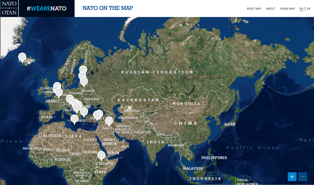 Фейк: Карта размещения вооруженных сил НАТО вокруг России | StopFake