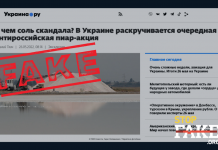 Фейк: Дефицит соли возник из-за «киевского режима», остановившего «Артемсоль» для продажи складов с оружием