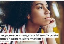 Four ways you can design social media posts to combat health misinformation