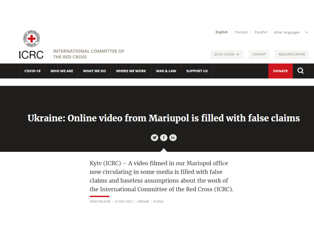 90 1 | Fake: Red Cross Collected Data on Children’s Healthy Organs in Mariupol | The Paradise News