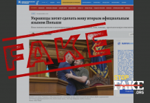 Fake: Ukrainer fordern Ukrainisch als zweite Amtssprache in Polen