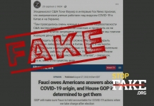 Фейк: Американски учени работели върху вируса на COVID-19 в Украйна — главният американски епидемиолог Фаучи