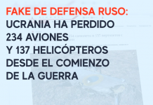 Fake de Defensa ruso: Ucrania ha perdido 234 aviones y 137 helicópteros desde el comienzo de la guerra