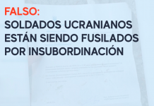 Falso: Soldados ucranianos están siendo fusilados por insubordinación