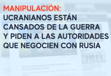 Manipulación: Ucranianos están cansados de la guerra y piden a las autoridades que negocien con Rusia