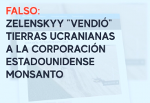 Falso: Zelenskyy «vendió» tierras ucranianas a la corporación estadounidense Monsanto