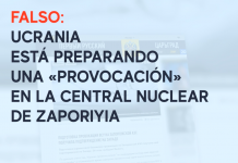 Falso: Ucrania está preparando una «provocación» en la central nuclear de Zaporiyia