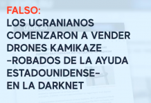 Falso: Ucrania vende drones kamikaze –robados de la ayuda estadounidense– en la darknet