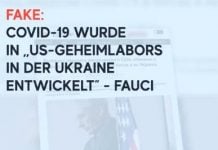Fake: Klassiker der russischen Propaganda: COVID-19 wurde in ,,US-Geheimlaboren in der Ukraine entwickelt“